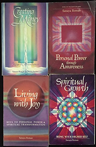 Sanaya Roman Book Set: "Creating Money", "Living with Joy", "Personal Power through Awareness" & Spiritual Growth"