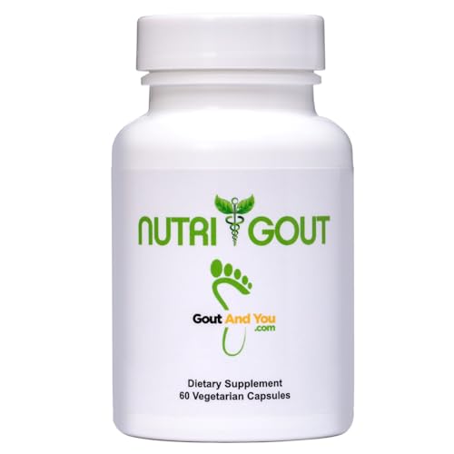 NutriGout Uric Acid Cleanse Supplement w/Turmeric, Celery Seed, Bromelain, Milk Thistle, Dandelion and Chanca Piedra, 60 Vegetarian Capsules of 500 mg Each