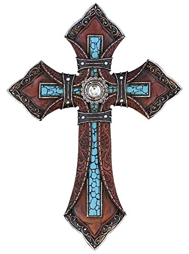 Old River Outdoors Wall Cross, Poly-Resin Wall Art, Cross, Wall Hanging Decor, Rustic, Bedroom