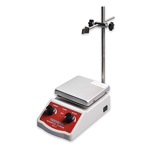 Fristaden Lab SH-2 Laboratory Magnetic Stirrer Hot Plate Mixer, 2,000mL, 100~1600RPM, 180W Heating Power 350°C Max Independently Controls Temperature and Speed 1 Year Warranty - European and UK Plugs included