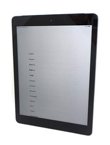 Apple iPad Air MD785LL/B 9.7-Inch 16GB Wi-Fi Tablet (Black with Space Gray) (Refurbished)