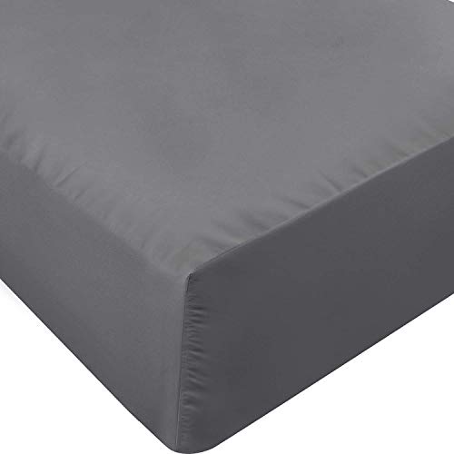 Utopia Bedding Queen Fitted Sheet - Bottom Sheet - Deep Pocket - Soft Microfiber - Shrinkage and Fade Resistant - Easy Care -1 Fitted Sheet Only (Grey)