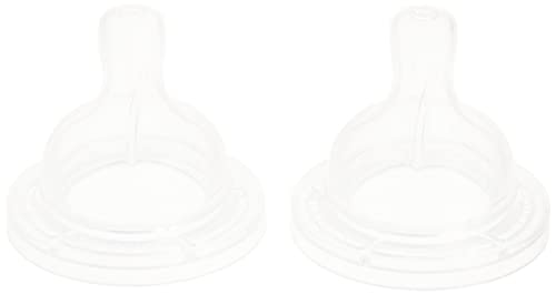 Philips AVENT Anti-Colic Nipple, Clear, 2 Slow Flow, SCF422/27, 2 Count (Pack of 1)