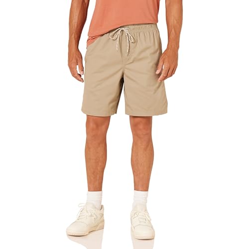 Amazon Essentials Men's 8" Inseam Drawstring Walk Short, Khaki, X-Large