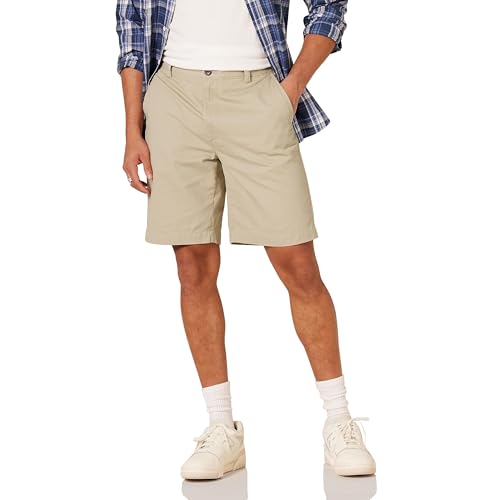 Amazon Essentials Men's Classic-Fit 9" Chino Short, Khaki, 36
