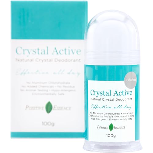 Crystal Déodorant naturel, durable, ingrédient unique, sans chlorohydrate d'aluminium ni produits chimiques, non parfumé/inodore, déodorant en bâton pour homme et femme, pierre d'alun, 100 g