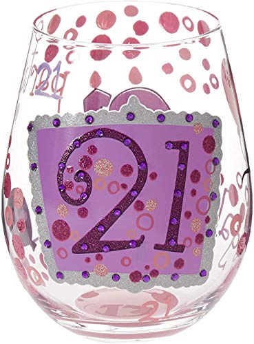 Lolita 21 Stemless Wine Glass, Glas, Multi, 10 x 10 x 12.5 cm