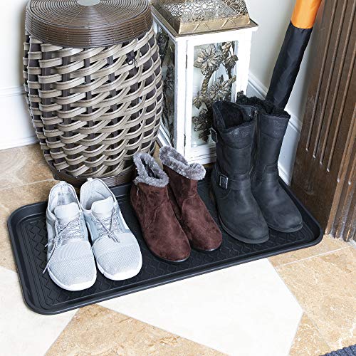 Ottomanson Multipurpose All Season Boot Tray Mat, Reusable Pee Pad For Dogs, 15" x 30"