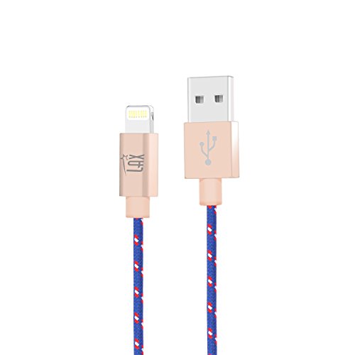 LAX Gadgets iPhone Charger Lightning Cable - MFi Certified Durable Braided Apple Lightning USB Cord for iPhone 11/11 Pro Max/XS Max/X/iPad, iPod & More