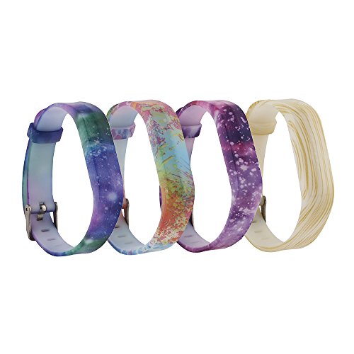 Bands for Fitbit Flex 2, Classic Silicone Fitness Replacement Accessories Wrist Band for Fit bit Flex2, 10 Colors, Buckle Design (H4-C)