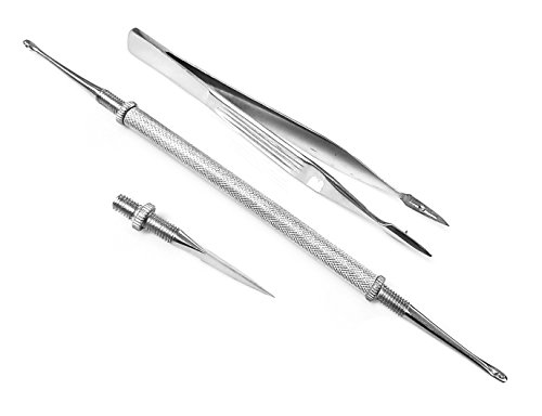 First Aid Kit Professional Splinter Removal Kit Ideal for First Responder, Doctor, Household and Camping