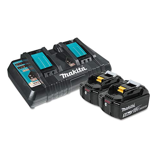 Makita Y-00359 18V LXT® Lithium-Ion Battery and Dual Port Charger Starter Pack (5.0Ah)