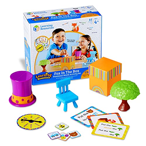 Learning Resources Fox in The Box- Position Word Activity Set, 65 Pieces
