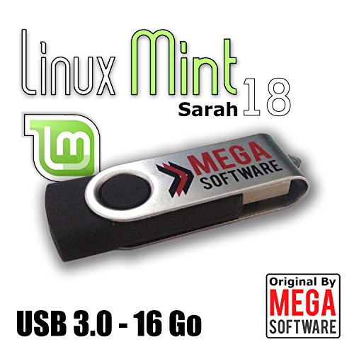 Linux Mint 18 Live AIO (All in One) - AIO (all in one) - 32 & 64 bits - USB 3.0 memory stick - 16 Go