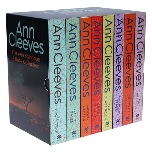 Ann Cleeves Vera Stanhope Series Collection 7 Books Set, (The Crow Trap, Telling Tales, Hidden Depths, Silent Voices, The Glass Room and The Sleeping and the Dead) (Ann Cleeves)
