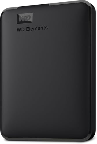 WD 2TB Elements Portable External Hard Drive - USB 3.0 - WDBU6Y0020BBK, Black