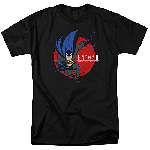 Trevco Mens Standard Batman The Animated Series Behind The Cape Adult T-Shirt