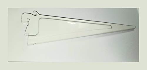3 x ClosetMaid 2853 ShelfTrack 12-Inch Locking Shelf Bracket, White