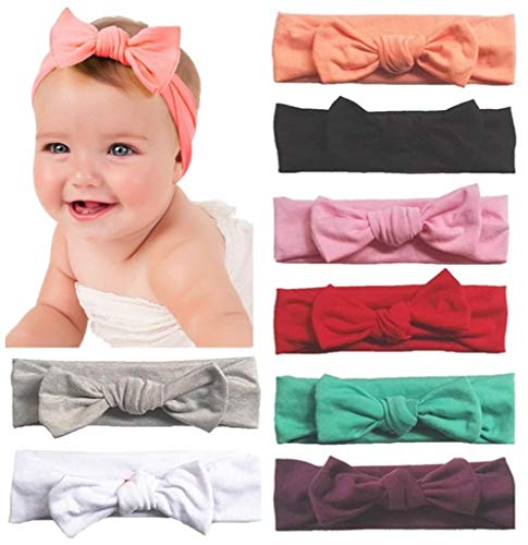 Toptim Baby Headbands Turban Knotted, Girl's Hairbands for Newborn, Toddler and Children's, Assorted Colors