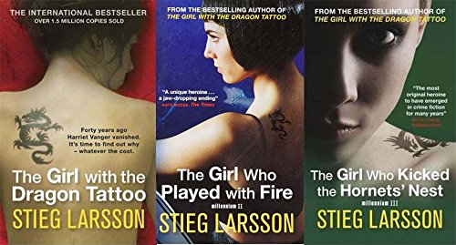 Combo of The Girl with the Dragon Tattoo, The Girl Who Played with Fire, The Girl Who Kicked the Hornets' Nest