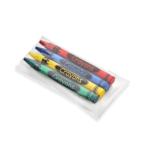 CrayonKing 500 Sets of 4-Packs (2000 Bulk Crayons) – Non-Toxic, Individually Wrapped, Perfect for Parties, Restaurants, Classrooms & More