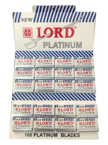 Lot de 100 lames de rasoir Lord Platinum