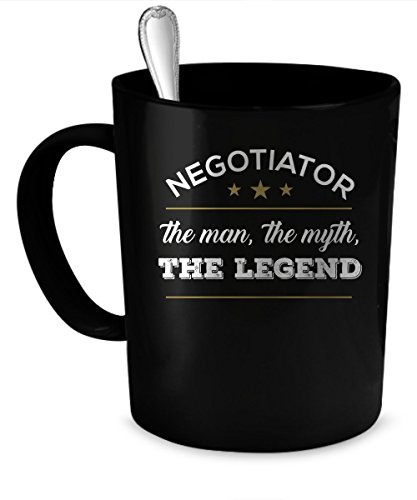 Negotiator Coffee Mug. Negotiator Gift 11 oz. Black