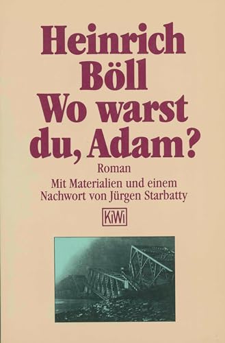 Wo warst du Adam (German Edition)