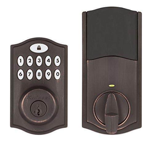 Kwikset SmartCode 914 Keypad Smart Lock (Amazon Key Edition – Amazon Cloud Cam Required), Compatible with Alexa, Featuring SmartKey in Venetian Bronze