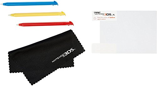 AmazonBasics Screen Protection and Stylus Kit for New Version Nintendo 3DS XL (Officially Licensed)
