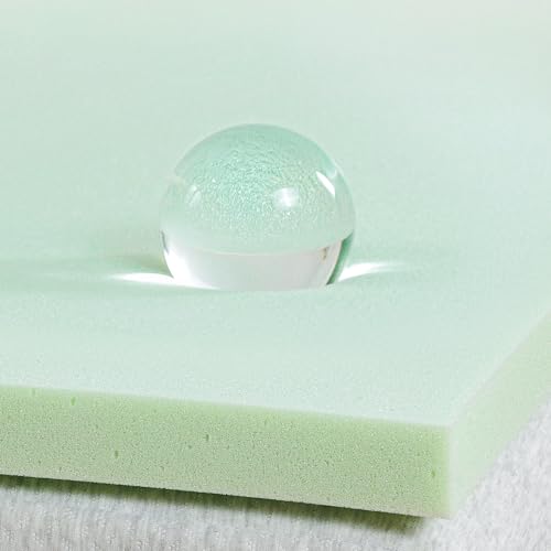 Zinus 1.5 Inch Green Tea Memory Foam Mattress Topper / Pressure-Relieving Layers / CertiPUR-US Certified, Queen