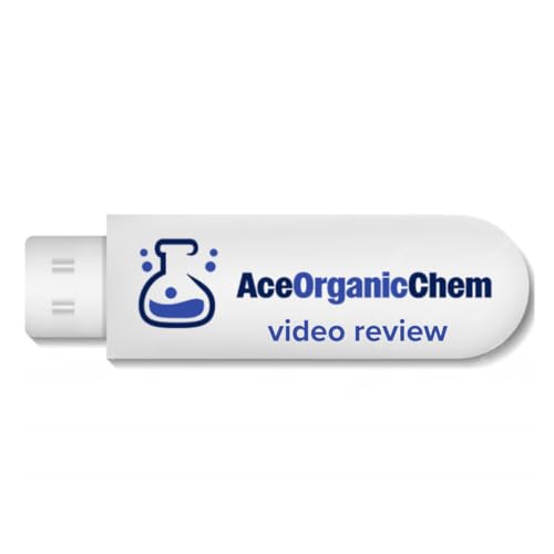 AceOrganicChem Organic Chemistry Help- Organic Chemistry USB w/ Complete Course Review Videos- Organic Chemistry Study Aids Included: Reactions Course, 2 e-books & Flashcards for College Organic Chem