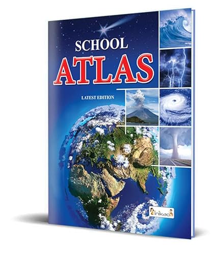 School Student Atlas by InIkao: Comprehensive Map Book for Classes 5–10 | Aligned with CBSE, ICSE, Stateboard & NEP