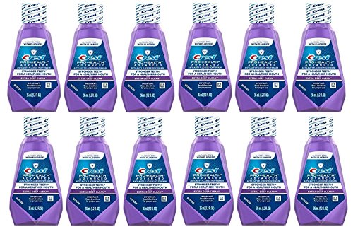 Crest Pro-Health Advanced Anticavity Fluoride Mouthwash/Rinse, Alcohol Free, Travel Size 36 ml (1.2 fl oz) - 12er-Pack