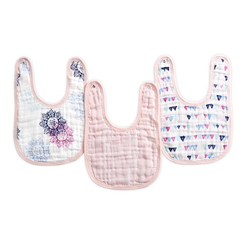 Aden by aden + anais 3 Pack Muslin Little Bib - Purple -