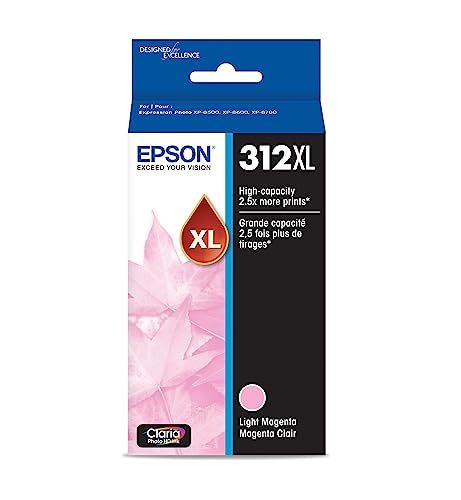 Epson T312XL620 Claria Photo HD Light Magenta High Capacity Cartridge Ink