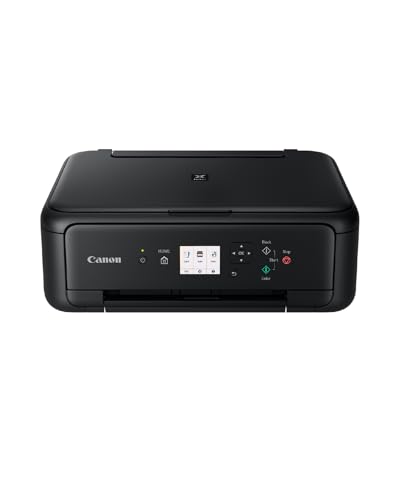 Canon PIXMA TS5150 Drucker Farbtintenstrahl Multifunktionsgerät DIN A4 (Scanner, Kopierer, Farbdisplay, 4.800 x 1.200 dpi, USB, WLAN, Duplexdruck, 2 Papierzuführungen) schwarz