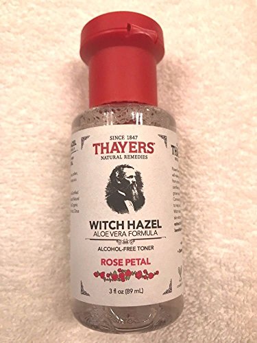 Thayers Rose Petal Witch Hazel with Aloe Vera Alcohol-free (3 Ounces) Travel Size