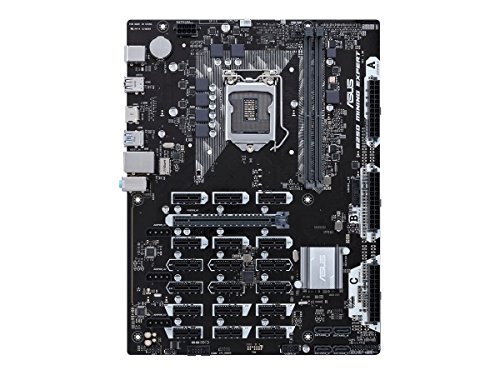 ASUS B250 Mining Expert LGA1151 DDR4 HDMI B250 ATX Motherboard for Cryptocurrency Mining (BTC) with 19 PCIe Slots and USB 3.1