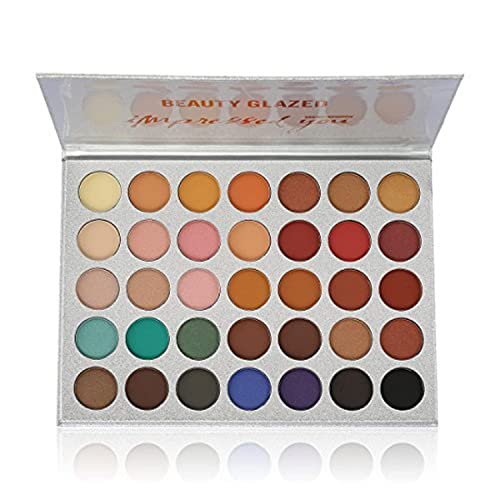 Beauty Glazed Eyeshadow Palette 35 Colors Eye Shadow Powder Make Up Waterproof Eye Shadow Palette Cosmetics