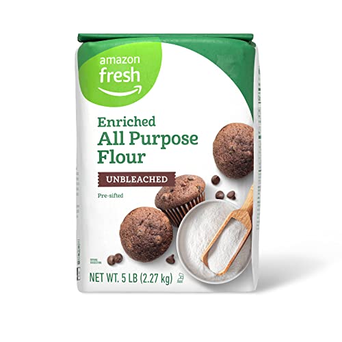 Amazon Grocery, Unbleached All Purpose Flour, 5 Lb (Previously Amazon Fresh, Packaging May Vary)