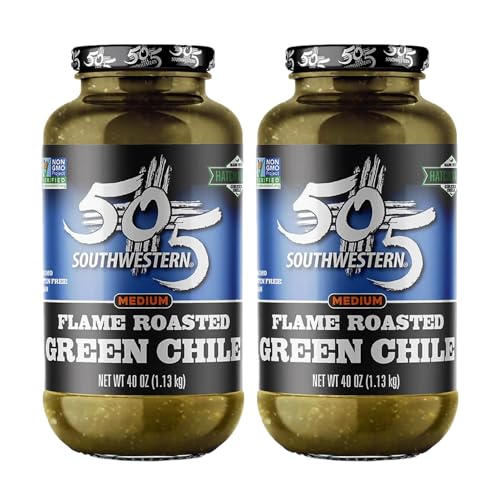 505 Southwestern Hatch Valley Diced Green Chiles, 40 Ounce (2 Pack)