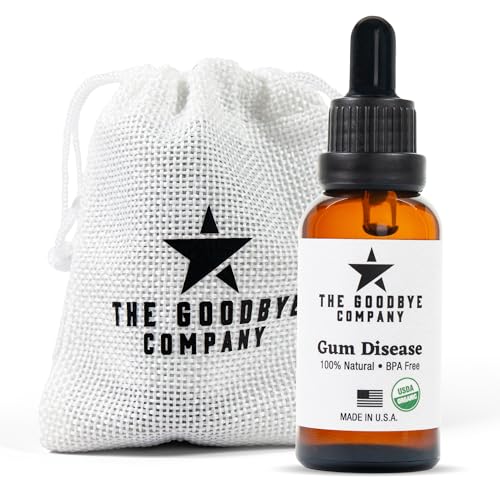 The Goodbye Company Gum Disease Treatment - 100% Pure Neem & Clove Oil - Natural Gingivitis Remedy - Non-Toxic, BPA-Free Oral Care - Fast-Acting Gum Healer (30ml)
