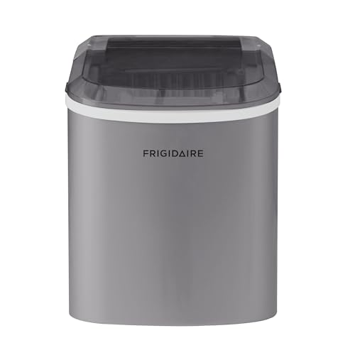 FRIGIDAIRE EFIC189-Silver Compact Ice Maker, 26 lb per Day, Silver
