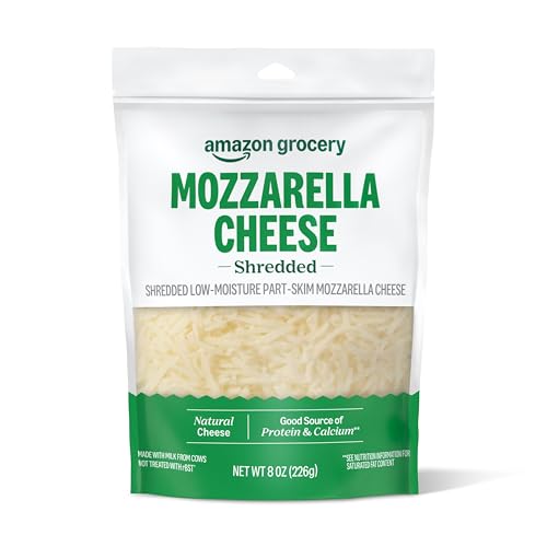 Amazon Grocery, Shredded Mozzarella Cheese, 8 Oz (Previously Happy Belly, Packaging May Vary)