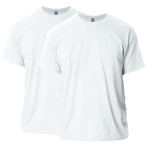 Gildan Men's G2000 Ultra Cotton Adult T-Shirt, 2-Pack, White, X-Large