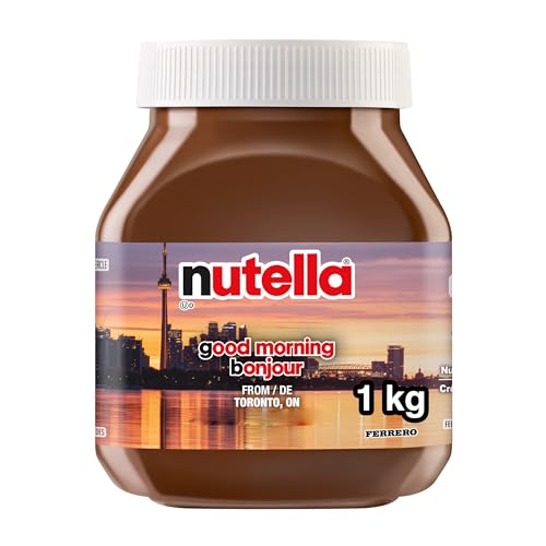 NUTELLA Hazelnut Spread with Cocoa for Breakfast, Bulk 1 Kilogram Jar