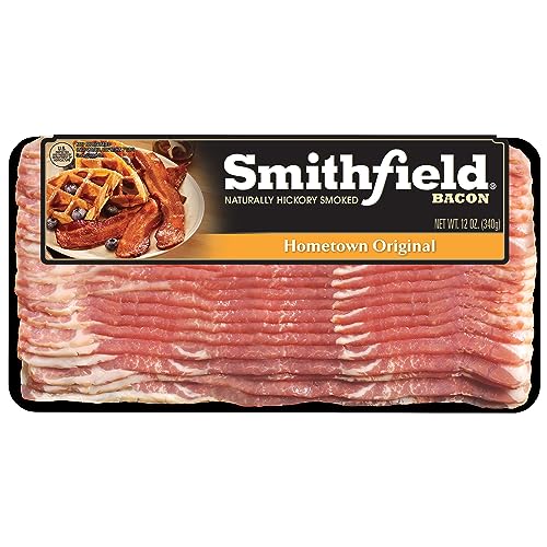 Smithfield, Hometown Original Naturally Hickory Smoked Bacon, 12 Ounce