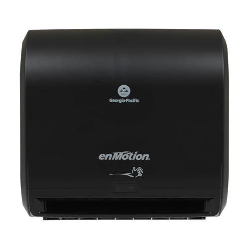enMotion Georgia Pacific PRO 59488A Impulse 10" 1 Automated Touchless Roll Paper Towel Dispenser, Black, 1 Pack