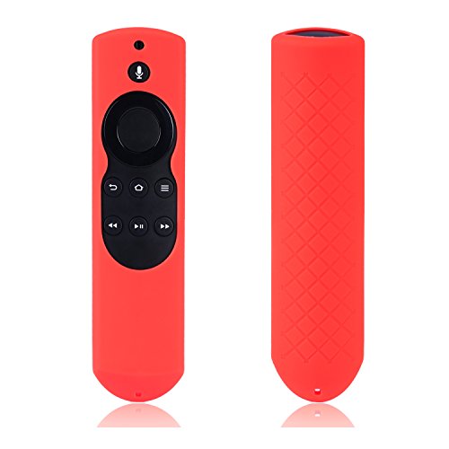 Case for Fire TV or TV Stick Remote,Rukoy Protective Case for 5.9'' Amazon Fire TV or Fire TV Stick Remote with Alexa Voice (Red)